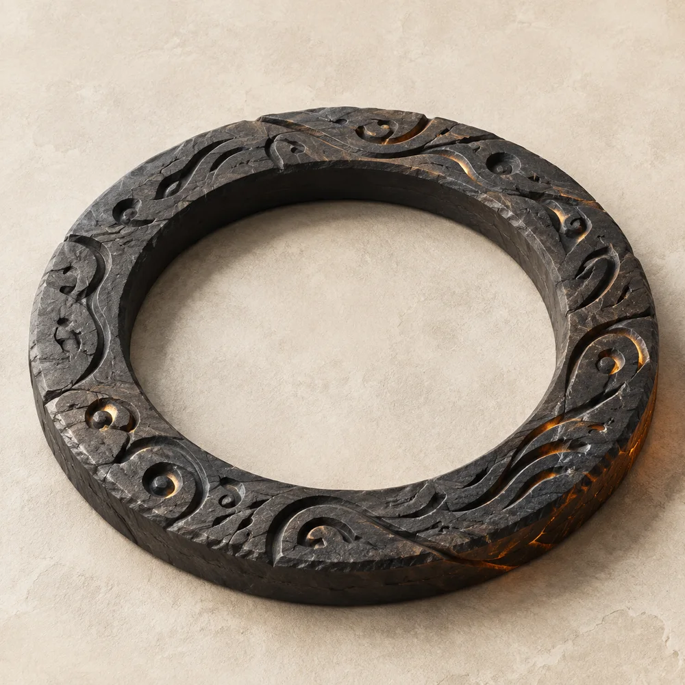 Original contemporary illustration for How Circular Frames Shape an Illustration